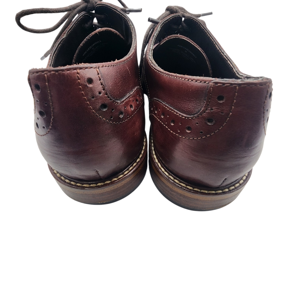 Joseph Abboud Mens‎ Burgandy Wingtip Casual Dress Shoes Size 9 - Picture 3 of 12